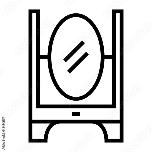 Oval Mirror Stand