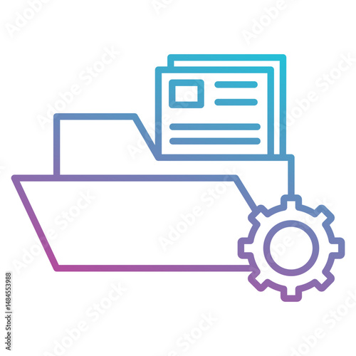 File Management icon element for design