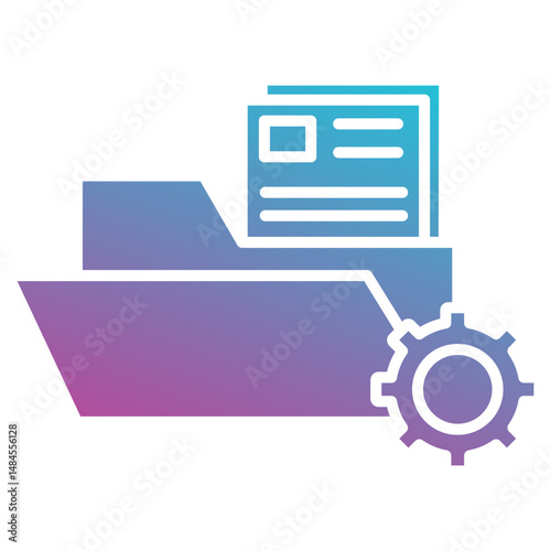 File Management icon element for design