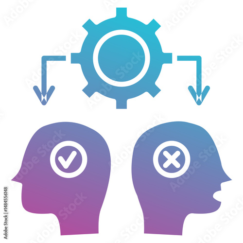 Conflict Management icon element for design