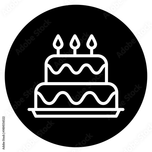 Two Layered Cake Icon