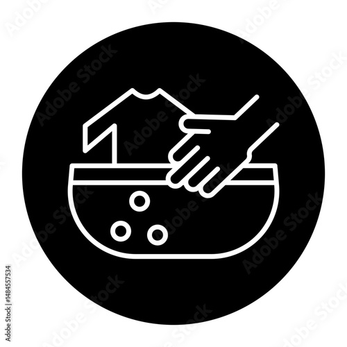 Hand Washing Clothes Icon