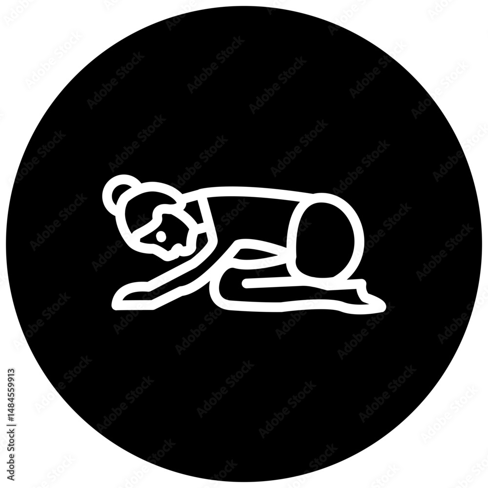 Fototapeta premium Hare Pose Icon