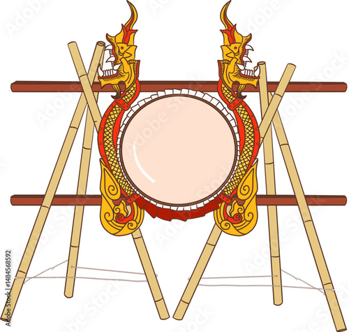 Klong sa bad chai with naka clipart