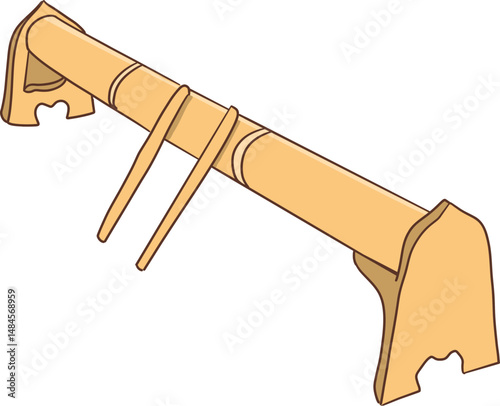 Metallophone (Krong) clipart