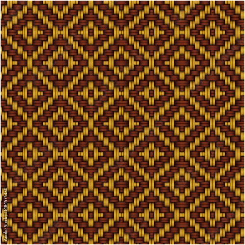 abstract geometric woven texture seamless pattern 