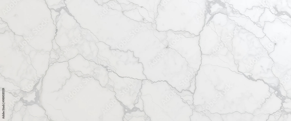 Fototapeta premium Gleaming white marble, intricate veining, polished surface, high-resolution texture, exterior, architecture