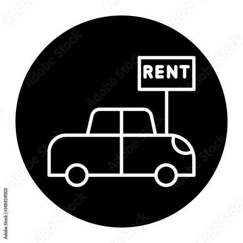 Rent Car Icon