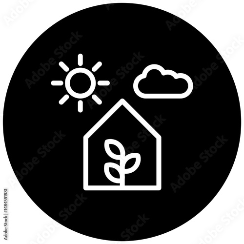 Greenhouse Effect Icon