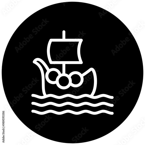 Viking Ship Icon