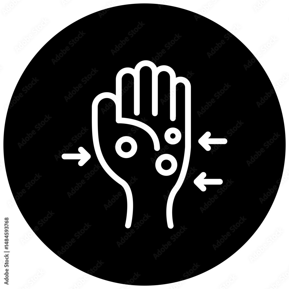 Obraz premium Hand Massage Icon