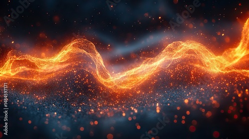 Abstract patterns of electricity visualized as energetic lines and sparks, representing the power and dynamism of this fundamental force