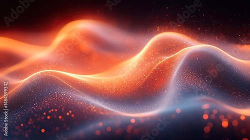 Abstract patterns of sound visualized as waveforms, representing the vibrations that create the sensation of hearing