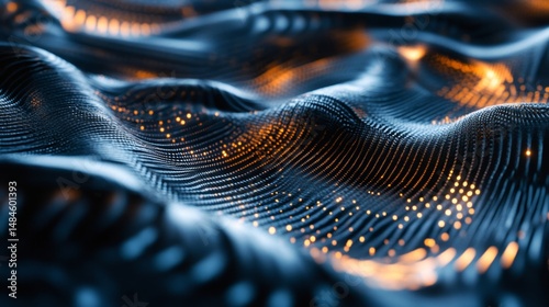 Detailed View of Silicon Carbide Texture in Aerospace Applications