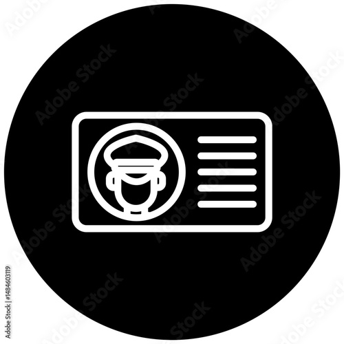 Identification Card Vector Icon