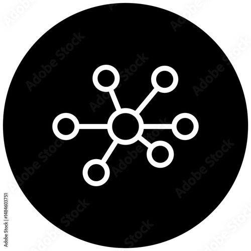 Neurons Circuit Vector Icon