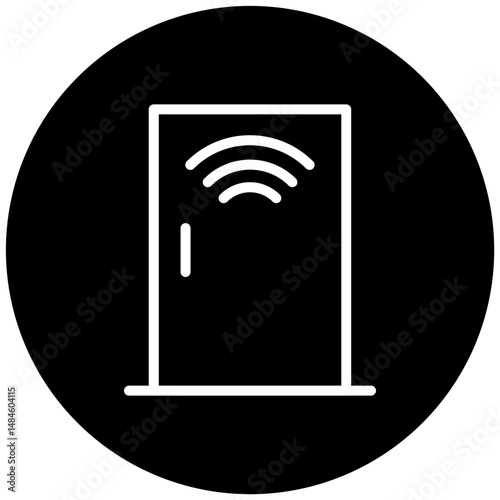 Electric Door Vector Icon