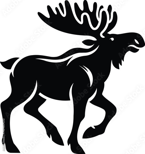 Cute Young Moose Symbol