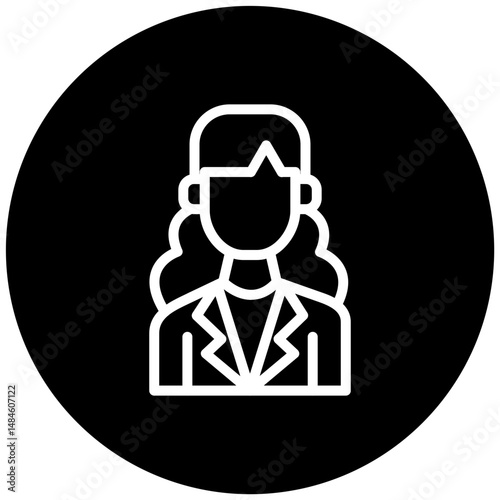 Female Professor Vector Icon