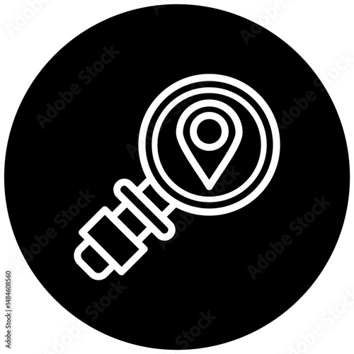 Search Location Vector Icon