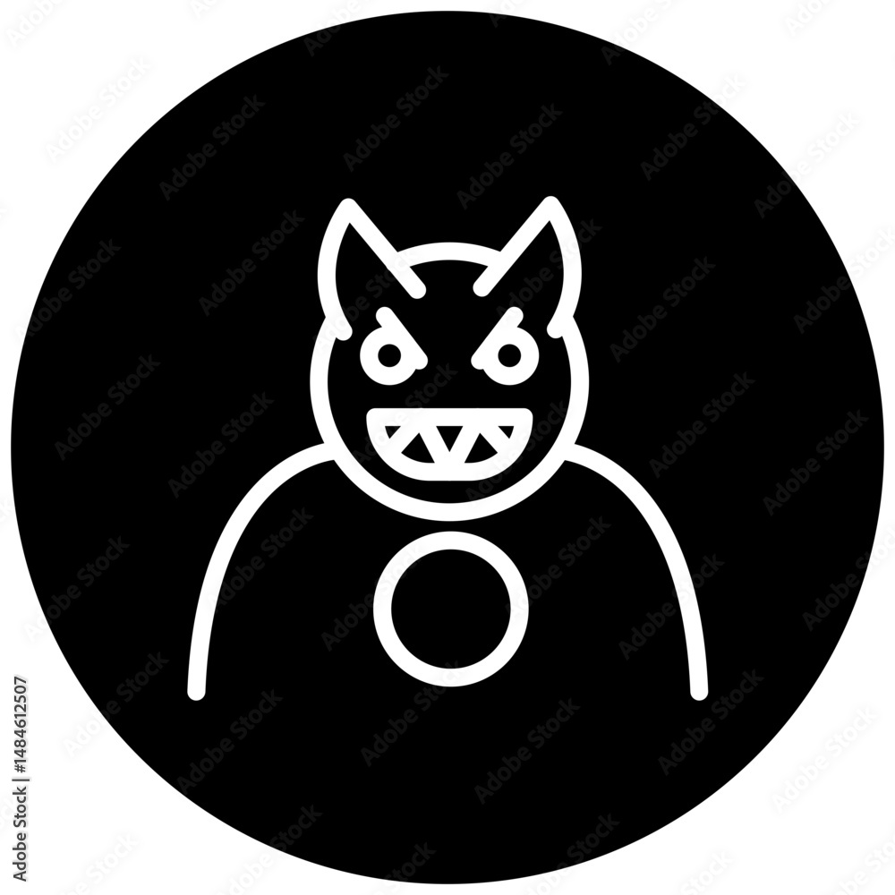 Fototapeta premium Demon Icon