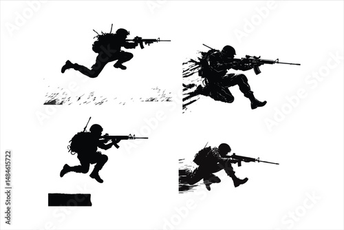 vector illustration of a military man, vector, illustration, grunge, ink, silhouette, sport, drawing, paint, black, art, sketch, design, splash, hand, dirty, skateboard, map, pattern, ball