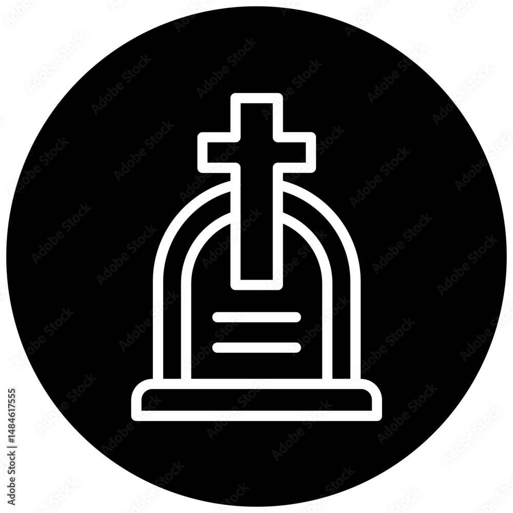 Obraz premium Cemetery Icon