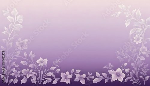 Elegant floral arrangement in shades of light purple, creating a serene, calm, and romantic visual.