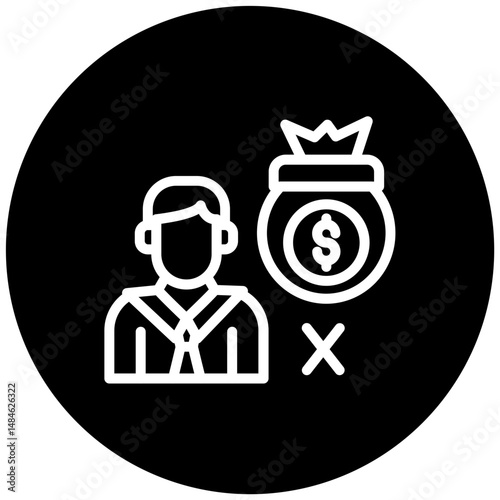 Corrupt Businessman Icon
