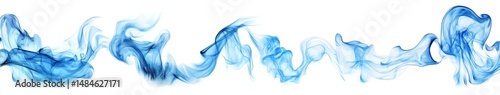 Abstract Blue Smoke Patterns