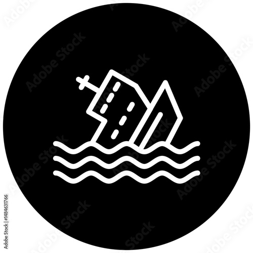 Ship Sinking Icon