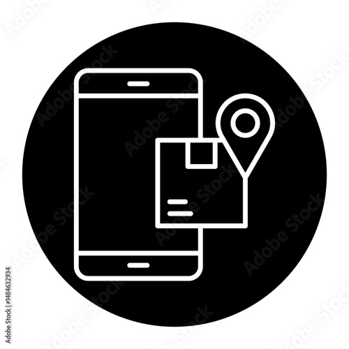 Mobile Shipment Tracking Icon