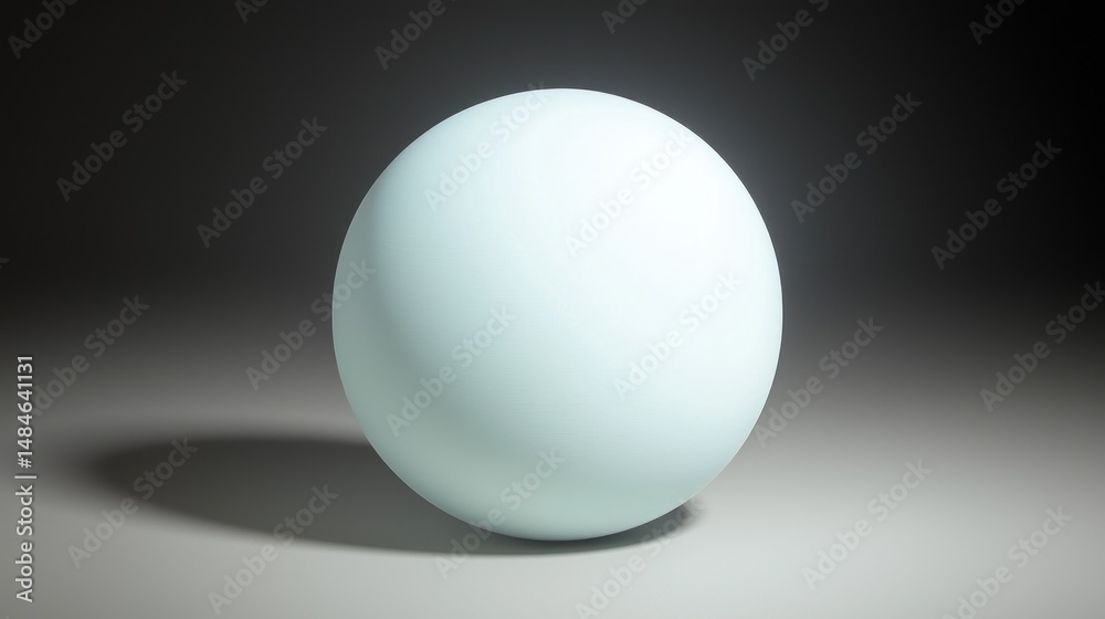 Light blue sphere in a simple setting. Light blue sphere in a simple setting.