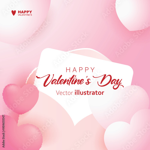 Valentine's day vector Envelope, writing paper design background. Templates for social media posts backgrounds, cover, poster, banners, marketing, sales promotion with copy space background