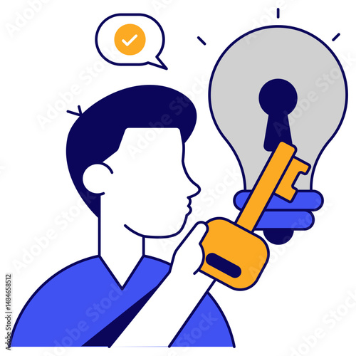 Modern design icon of problem solving