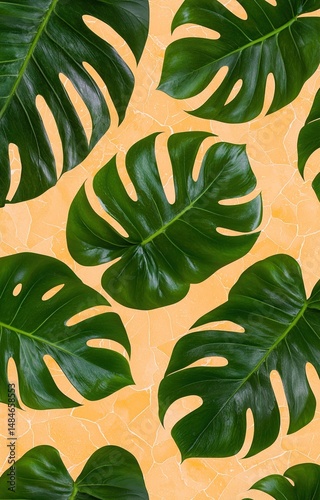 seamless pattern with leaves