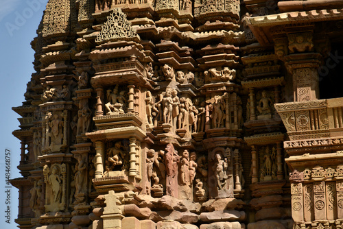 Khajuraho Temple, It is a UNESCO world Heritage site, Khajuraho, Madhya Pradesh, India.