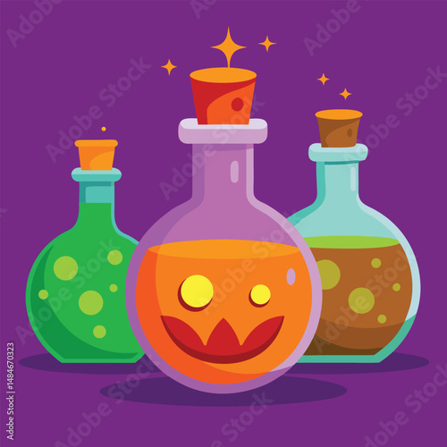 Haunted house silhouette with ghosts vector icon outline vector illustration