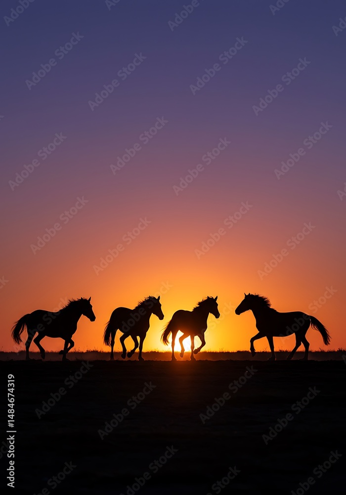 Fototapeta premium Sunset Silhouettes