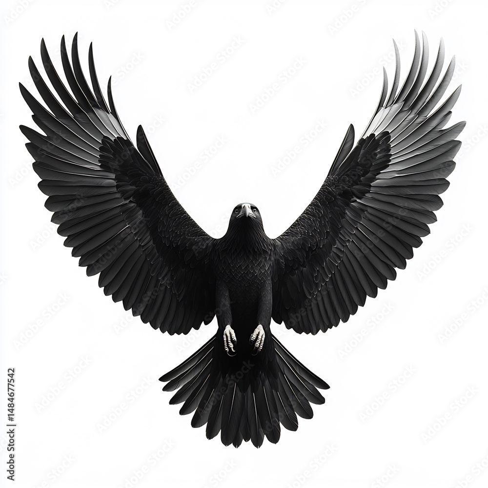 Fototapeta premium Majestic Eagle Silhouette – Symbol of Freedom