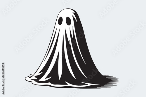 ghost silhouette illustration Vector
