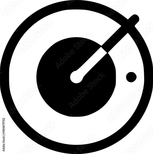Nautical radar icon scanning for something