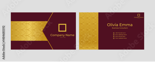 Abstract classic design business card template