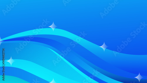 Abstract gradient geometric wave shapes background