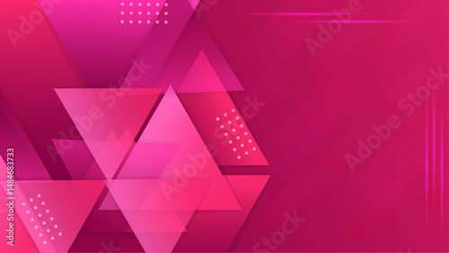 flat traingle wallpaper with pink colors