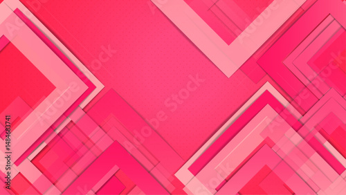 Pink background with square and line combination