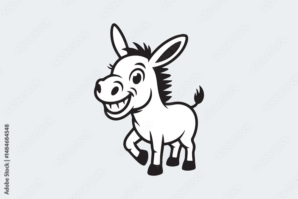 Fototapeta premium donkey silhouette Vector