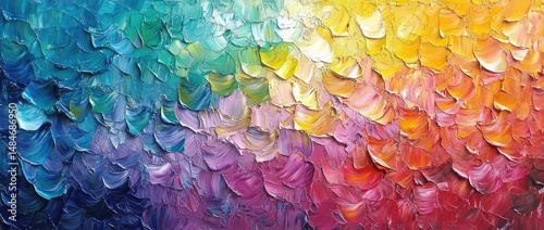 A vibrant abstract painting featuring a dynamic blend of warm and cool colors. creating a visually stunning display that evokes emotion and creativity in an artistic setting