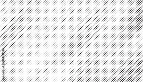 Grunge halftone gradient texture. Faded grit noise background. Sandy gritty wallpaper. Retro pixelated backdrop. Black and white anime or manga comic overlay. Vector graphic design textured halftone