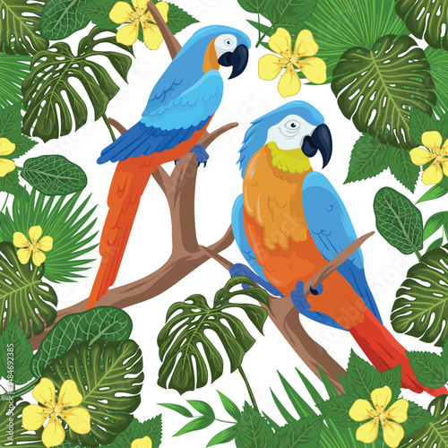Seamless vector graphic design of cute bird animals features charming, clean, and scalable illustrations perfect for various digital and print applications. 
